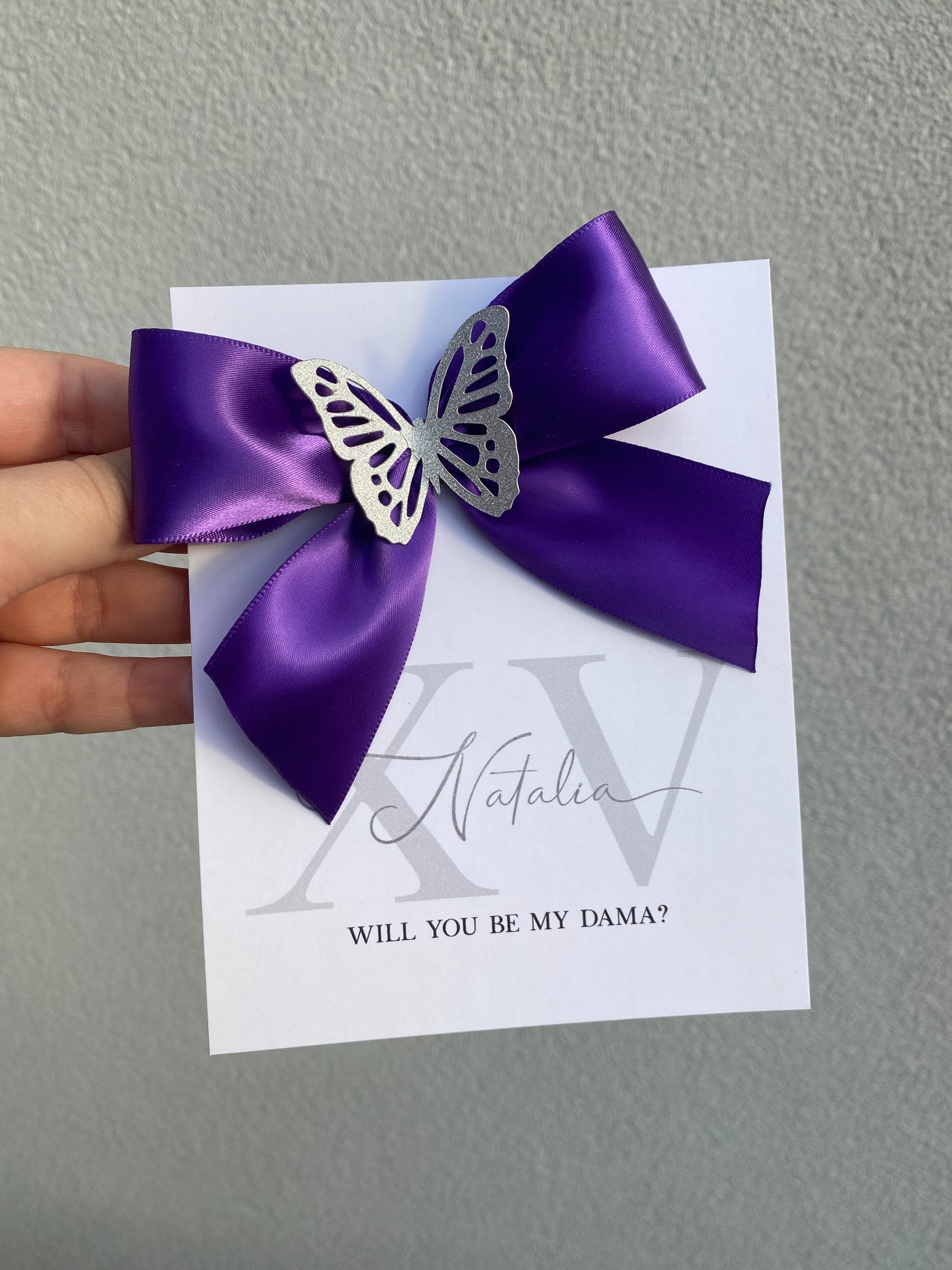 Will you be my dama? Dama Proposal Card