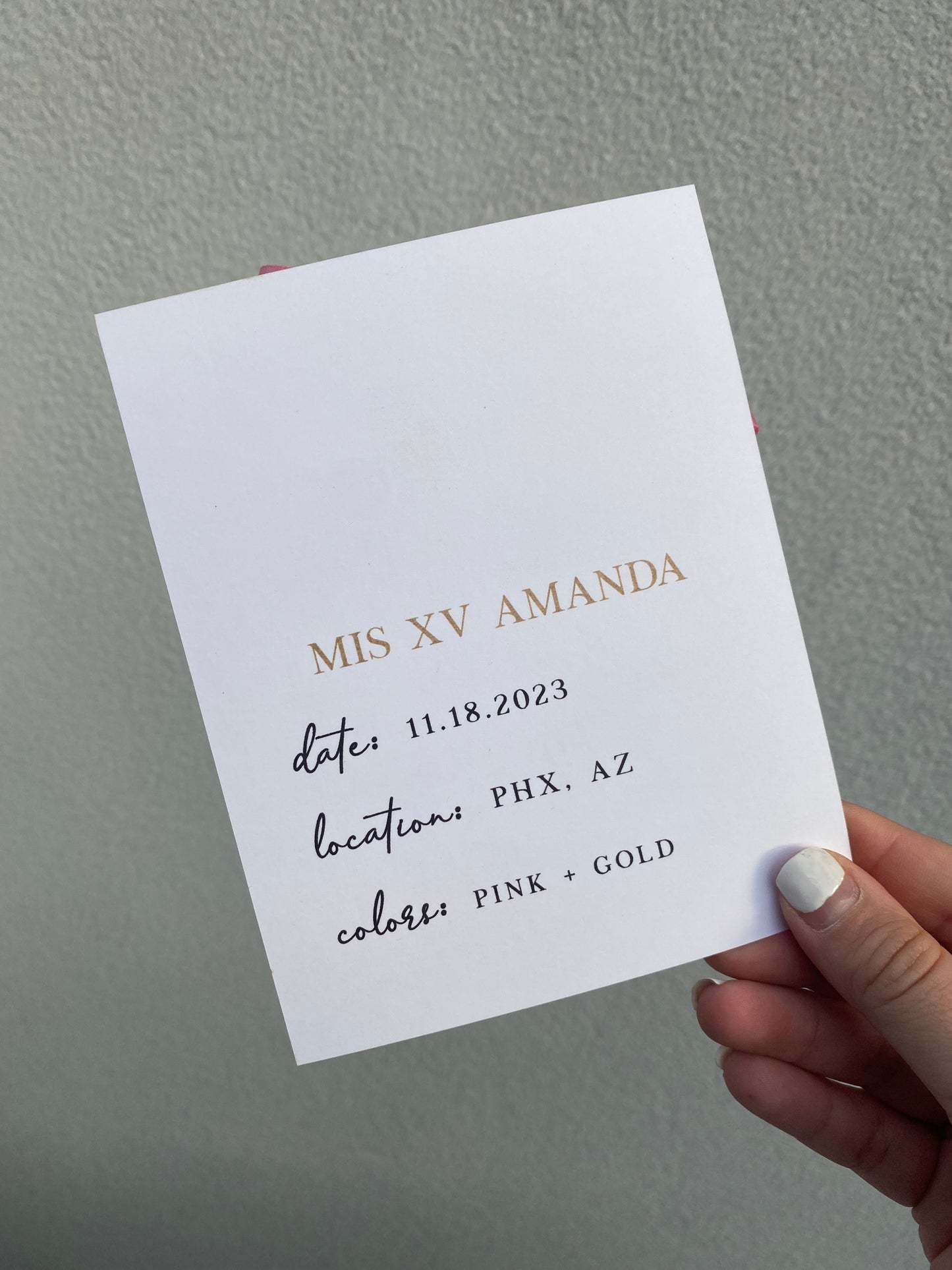 Will you be my dama? Dama Proposal Card