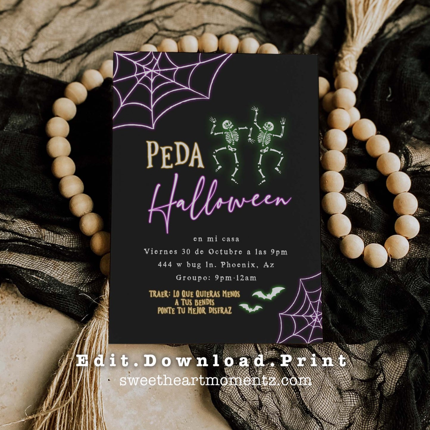 Peda Halloween Adult Only Party Invitation