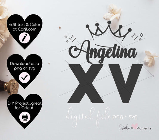 Crown Sparkle Mis Quince Png Svg